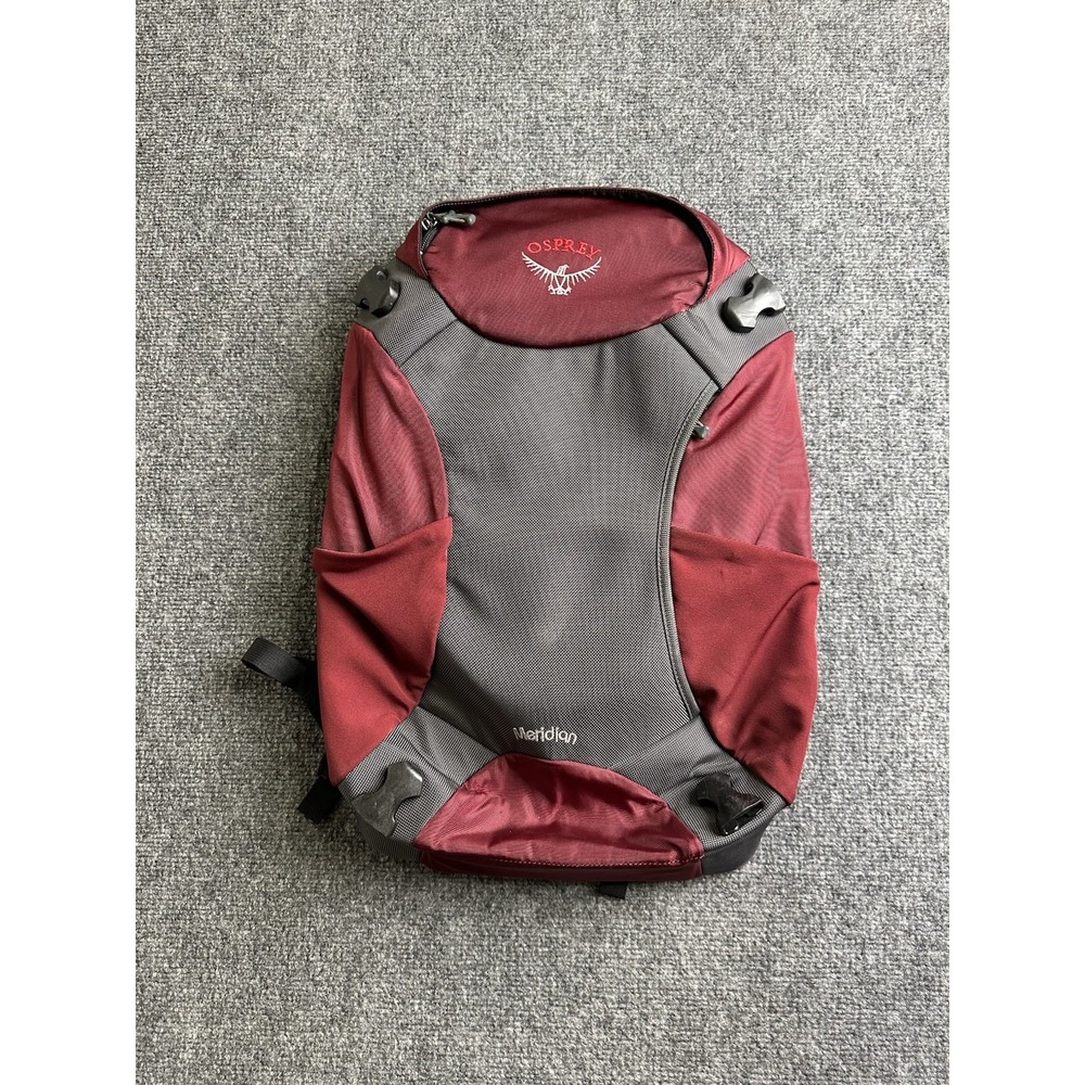 Osprey Meridian Daypack Carry-On Backpack Maroon Gray No Wheels, Size One Size